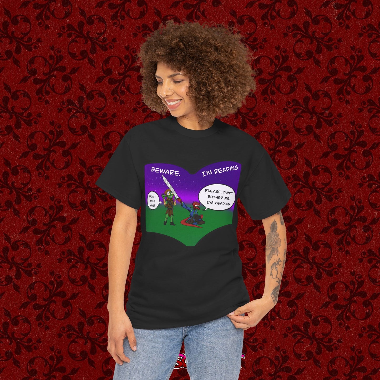 Beware I’m Reading Graphic Tee Shirt