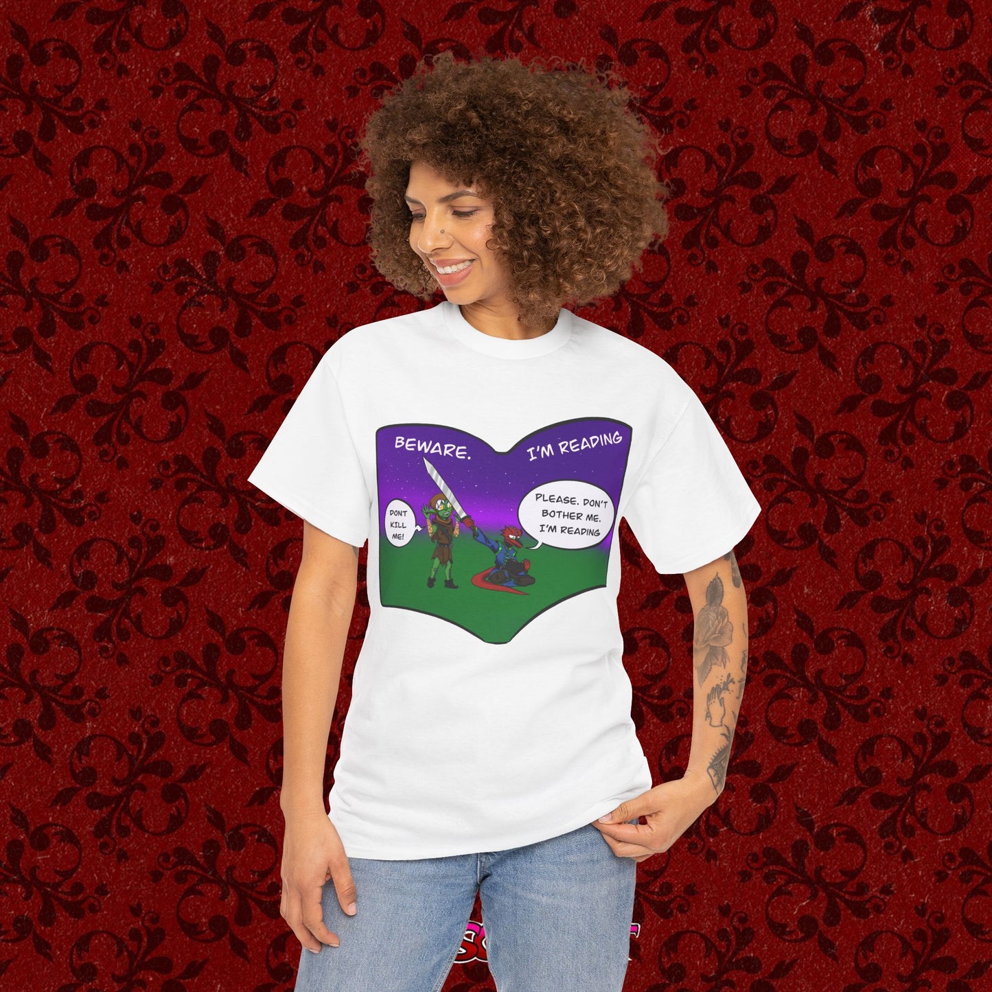 Beware I’m Reading Graphic Tee Shirt