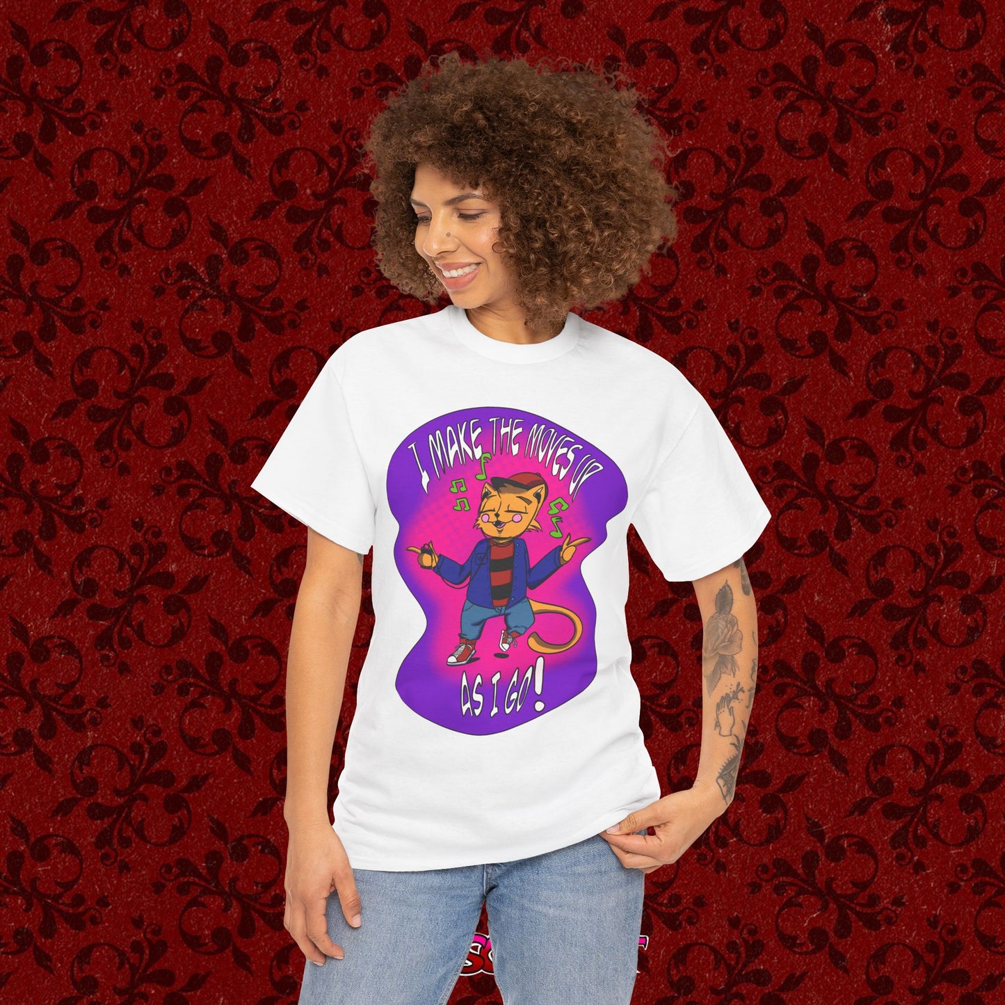 I Make The Moves Up As I Go Graphic Tee Shirt