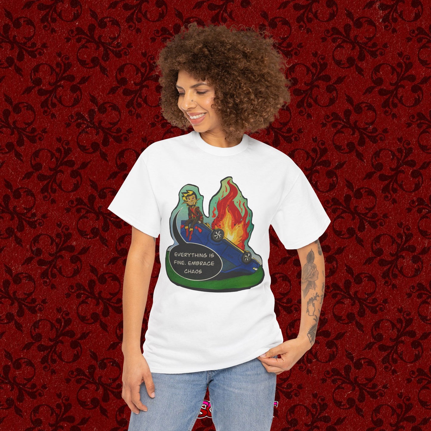 Embrace Chaos Graphic Tee Shirt