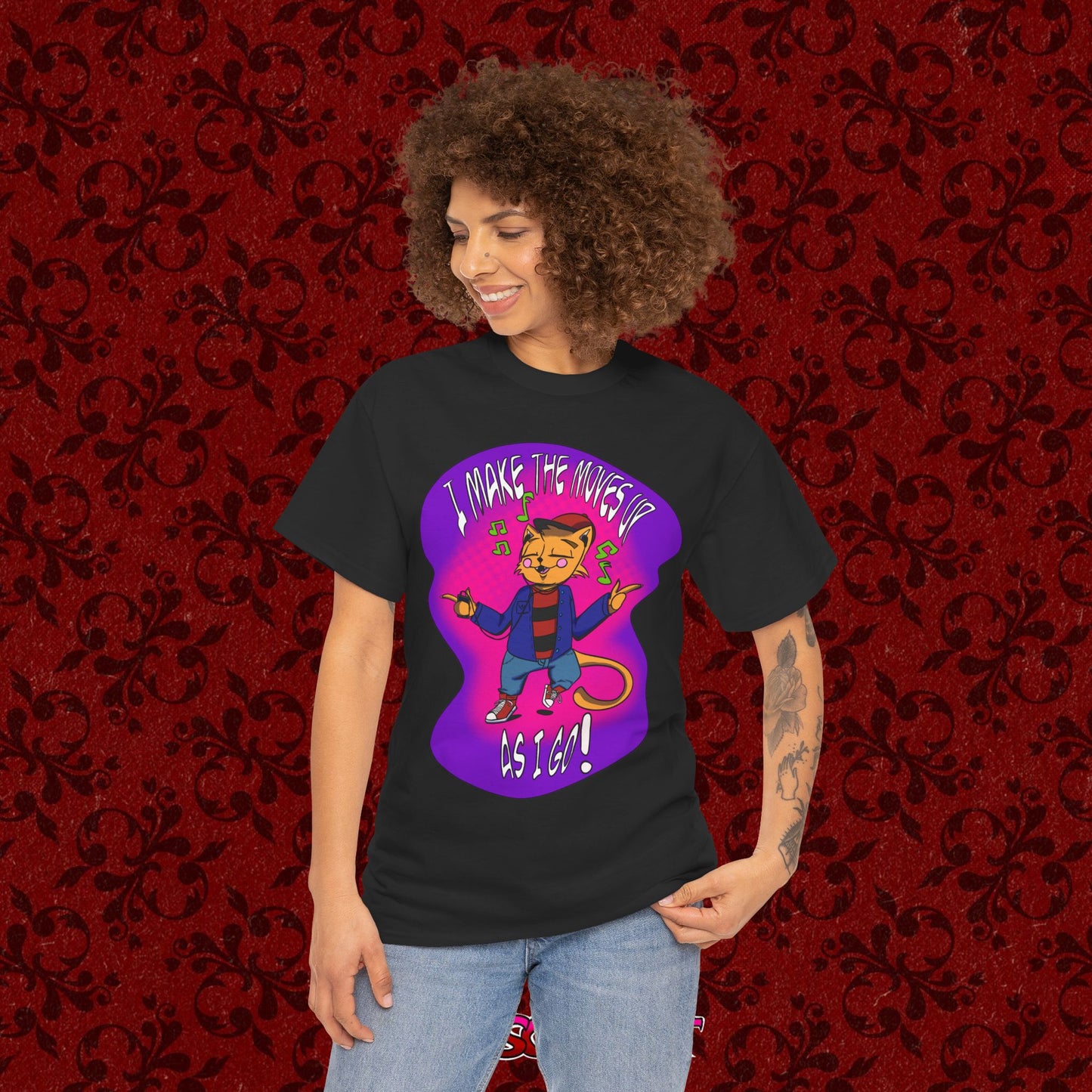 I Make The Moves Up As I Go Graphic Tee Shirt